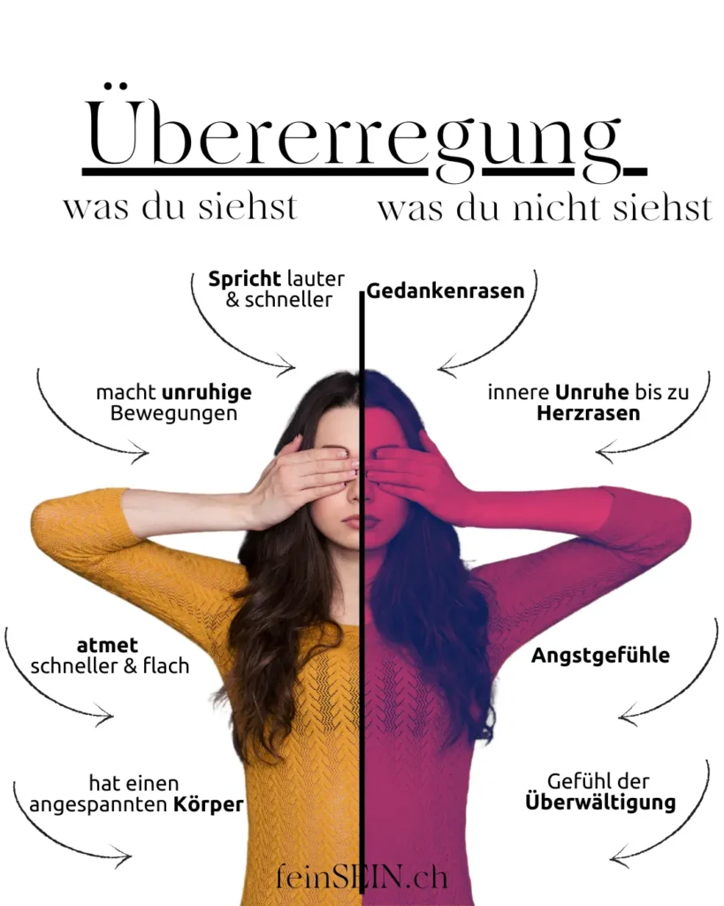 Frau Grafik Übererregung